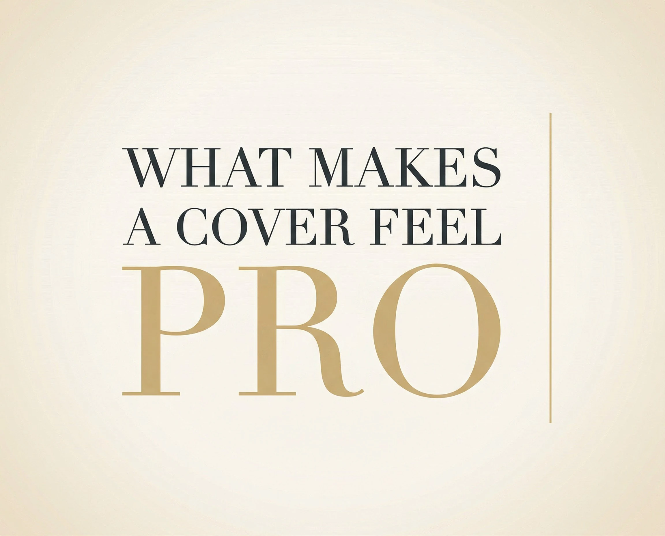 Editorial illustration for What makes a book cover feel professional?