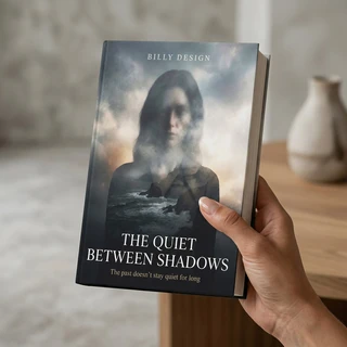 The Quiet Between Shadows — book cover presentation